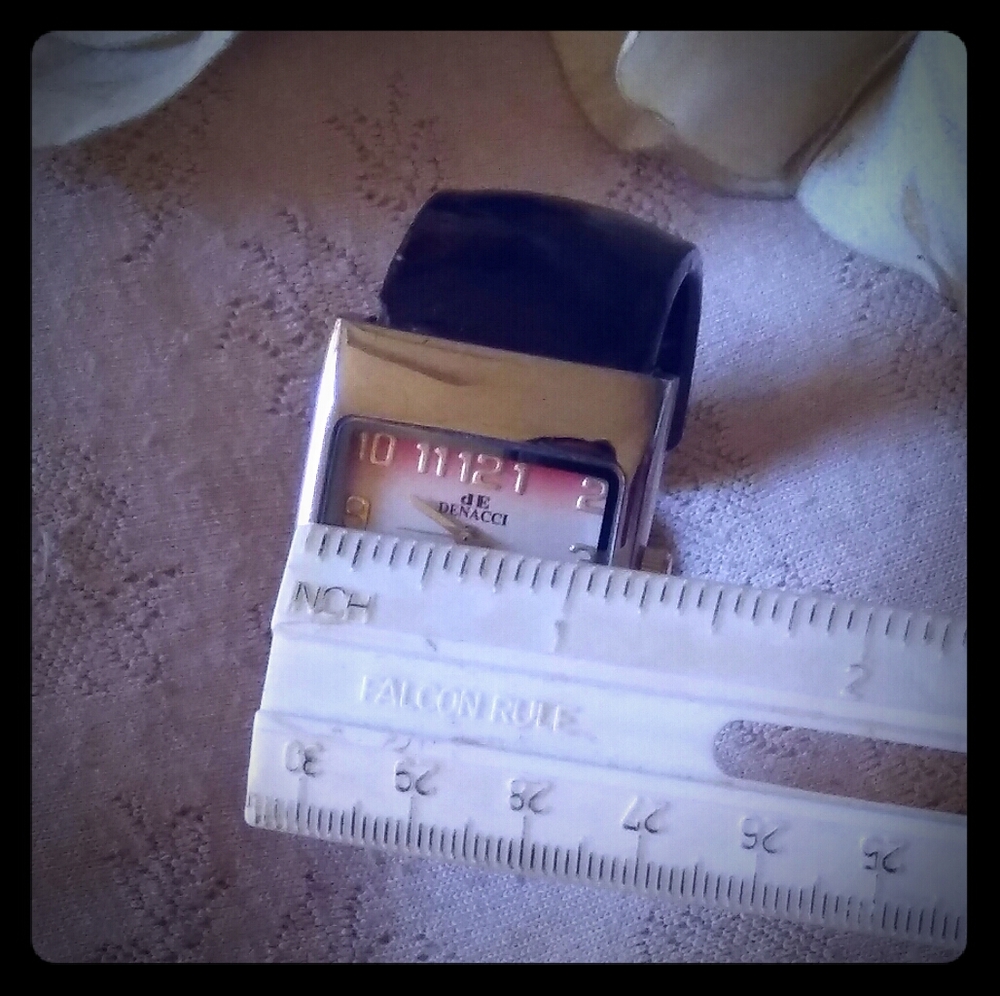 Vintage Denacci Rectangular Top Cuff Watch - image 8